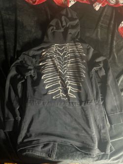 Custom Bleach Painted Hooded Coat