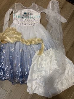 Kids Elsa Frozen Light Up Dress Costume 12 Halloween Christmas Dress Up Birthday
