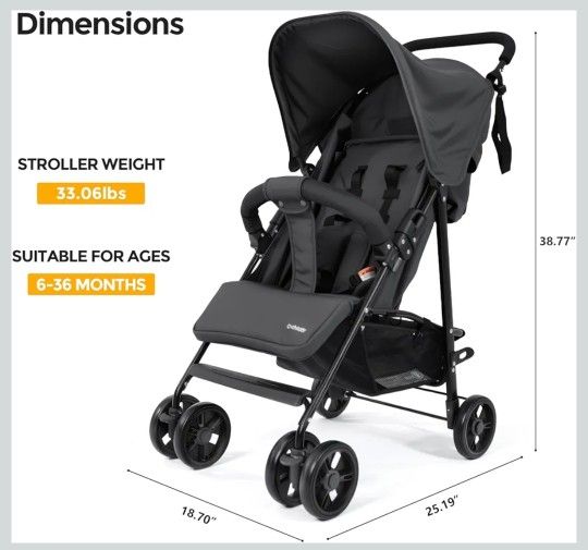 Baby stroller  , new in box. black 