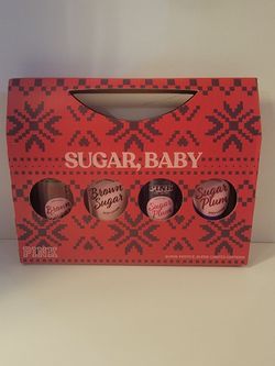 Victorias Secret Pink Sugar Baby Gift Set Body Lotion & Mist 4 Pc 2.5 oz Each