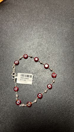 Pulsera de ojitos  plata 925