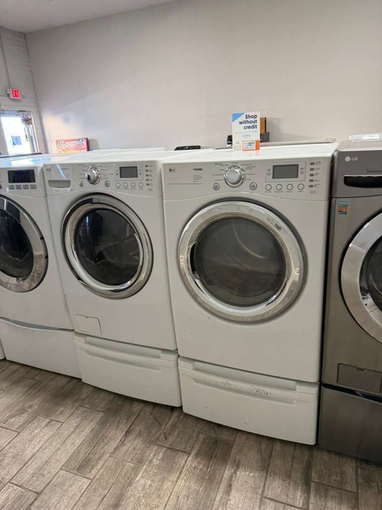 LG front load washer and dryer set electric with warranty