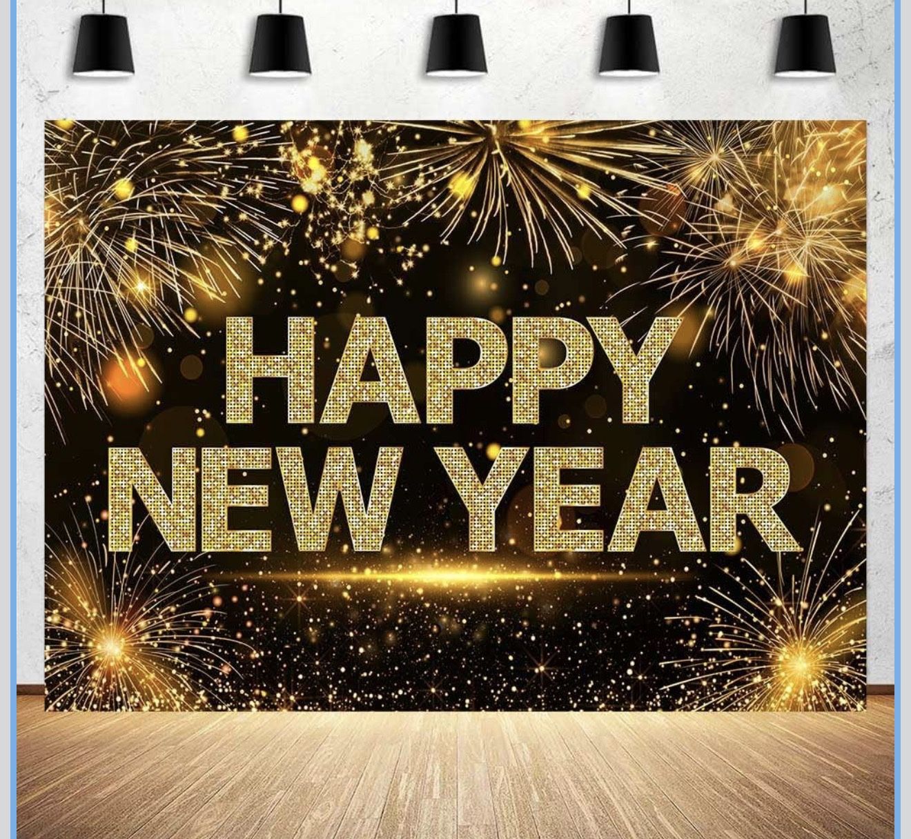 7x5ft New Year Backdrop 