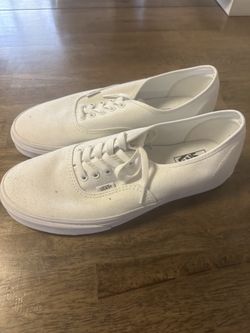 Vans all white size 12