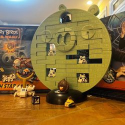 Angry Birds Game/Star Wars Death Star Jenga  Complete/ Board Game/ Toy