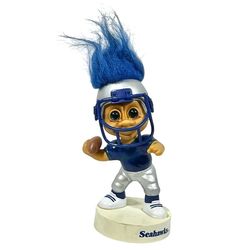 Vintage Russ Seattle Seahawks NFL Football Troll Bobblehead 1992 Blue