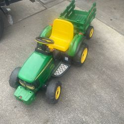 Kids Riding Tractor