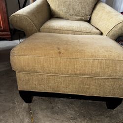 Couch with ottoman