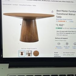 Round Dining Table Brand New $500