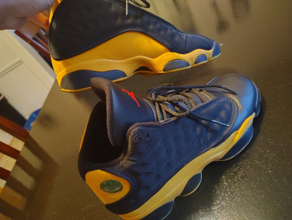 Black N Yellow Jordans