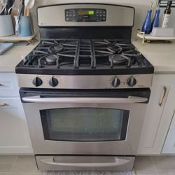🔥 GE Profile Stainless Steel Gas Range Convection Oven 4 Burner Stove Self Cleaning Warming Drawer Kitchen Appliance 👀

✨ Overall pre-owned working