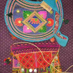 Hinduish Buddhist-Ish colorful Bigazz Pocketbooks/Purses Set (2) Both