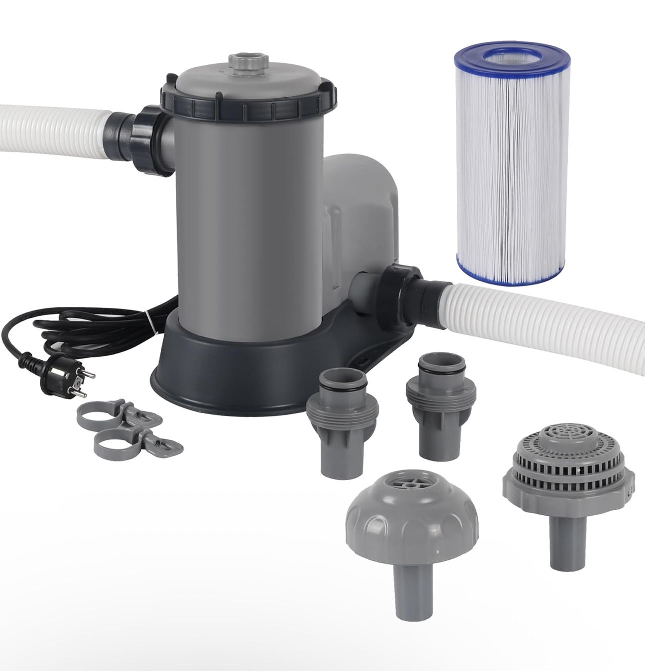 TonGass 1500 GPH Pool Pump Above Ground Pool Filter Pump 300 To 8,400 Gal Pools