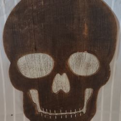 Extra Large Plywood Halloween Skull 
