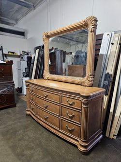 Dresser and mirror