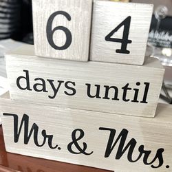 Wedding Wooden Blocks 
