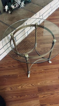 Glass side table/ end table