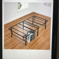 Foldable Metal Platform Bed Frame With Toll Free Setup