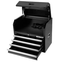 Kobalt 26-in W x 22-in H x 16-in D 4 Drawer Steel Tool Chest  (Black)