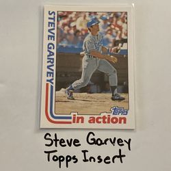 Steve Garvey Los Angeles Dodgers All-Star 1st Baseman Topps Short Print Insert Card. 