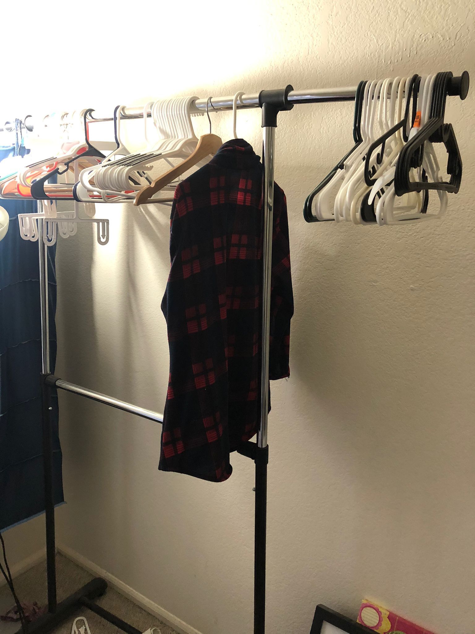 Rolling Clothes Organizer Stand