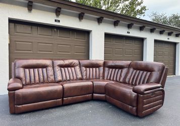 Couch/Sofa Sectional - Electric Recliners - Brown - Delivery Available 🚛