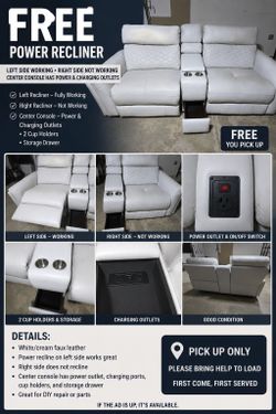 Power Recliner Set FREE