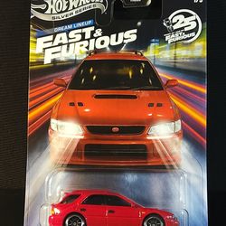 Hot Wheels Silver Series Dream Line Up Fast & Furious 99 Subaru Impreza