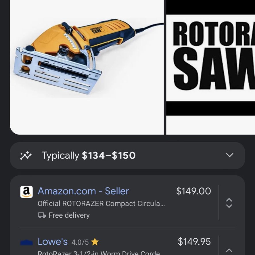 Official Rotorazer Compact Circular Saw Set DIY Projects -Cut Drywall for  Sale in Reno, NV - OfferUp