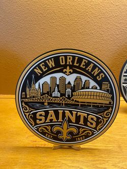 New Orleans Saints Decorative Logo Plaque