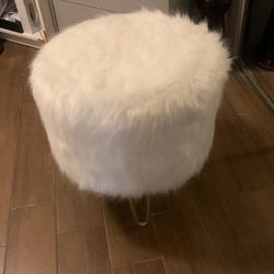 Cute White Ottoman 
