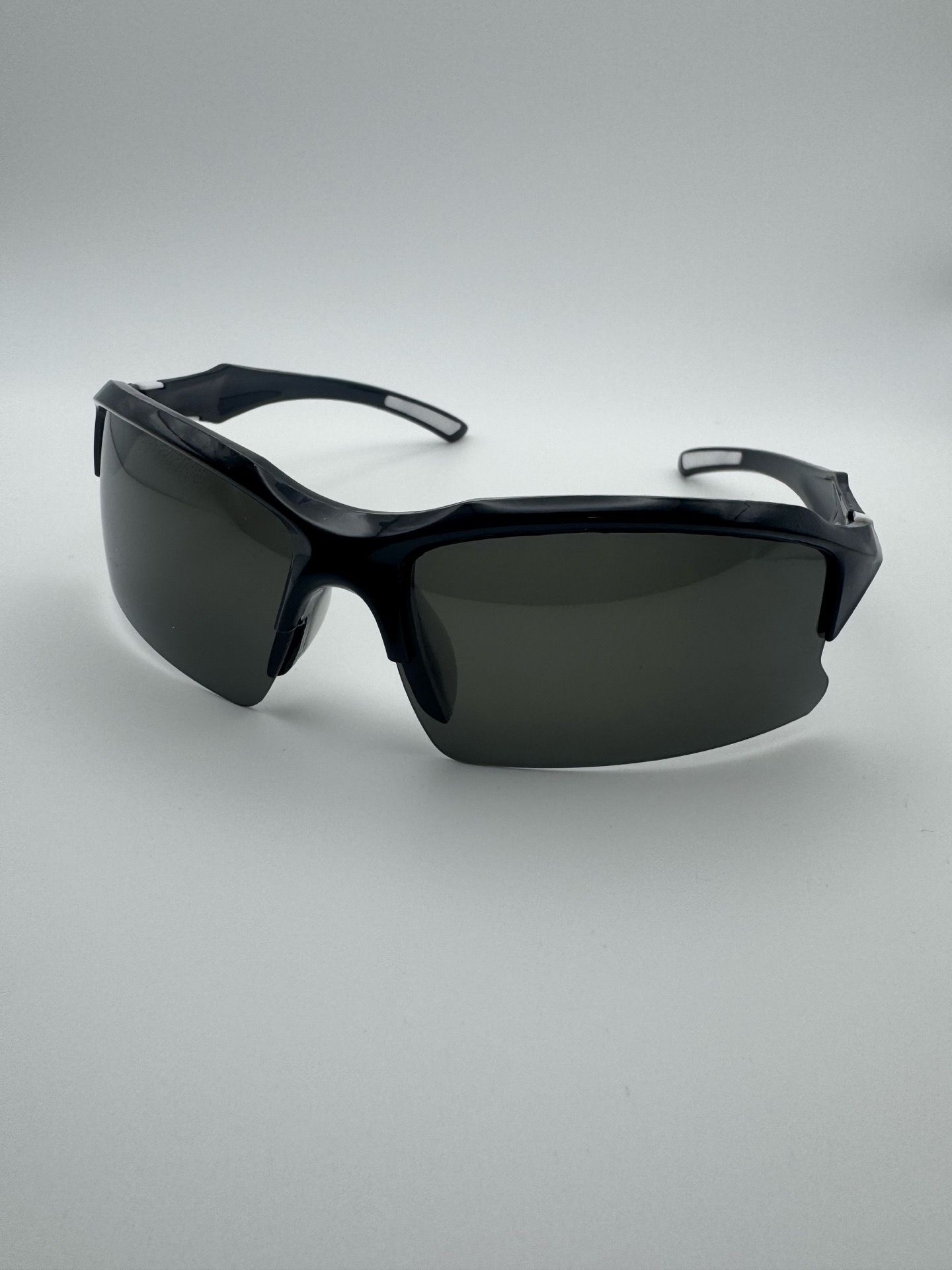 Polarized Sports Black and White Sunglasses