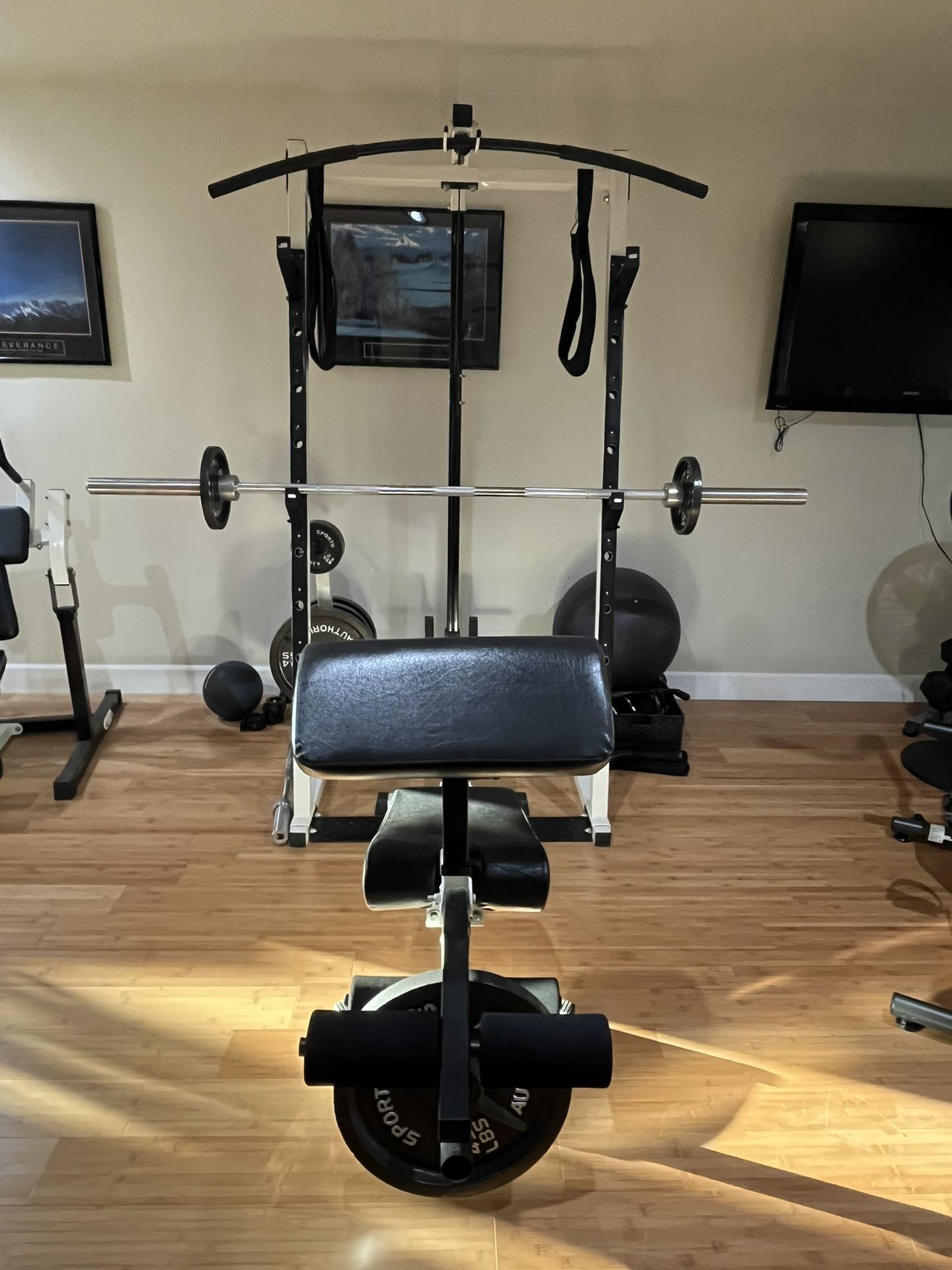 Body Vision Power Gage Home Gym With Olympic Sized Weight Plates