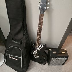 Electrical Guitar And Speaker
