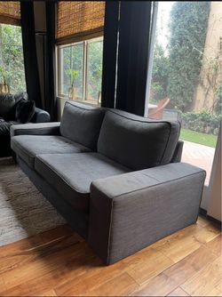 Dark Gray Fabric Sofa