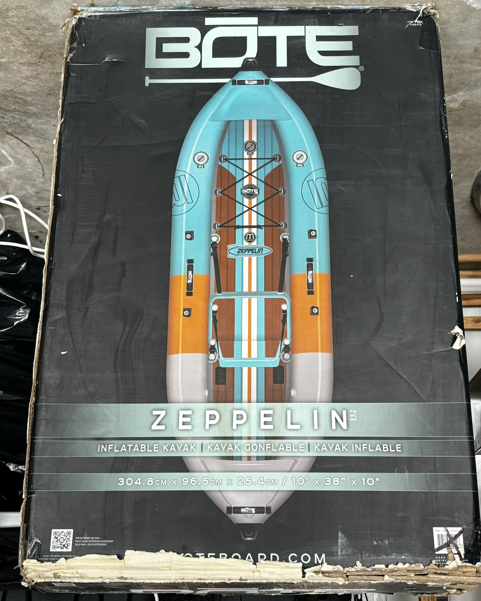 Zeppelin Aero 10′ Native Aqua Inflatable Kayak