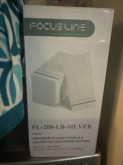 Disposable Silver Rimmed Napkins