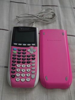 Texas TI-84 Plus C Silver Edition Graphing Calculator Pink Tested With Powercord
