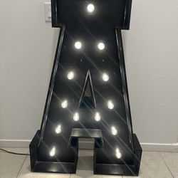 Black Marquee Letters 
