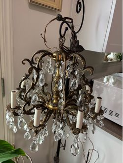 Vintage Brass Chandelier