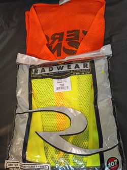 Radians Radwear High Visibility Safety Vests – 2 Pack