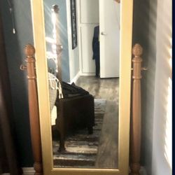 Antique Full Length Standing Mirror 