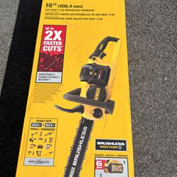 Dewalt 16” Chainsaw With 6ah Battery And Charger 
