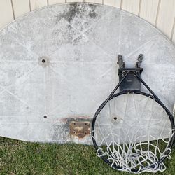 Basketball Backboard And Hoop/Net