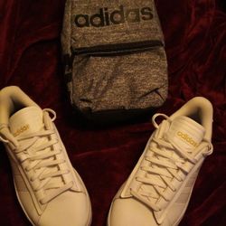 Adidas Gand Court Shoes And Adidas Lunch Box 