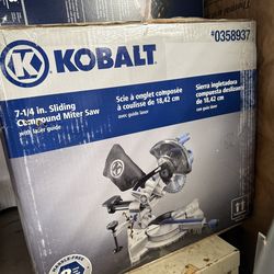 Kobalt 7-1/4” Sliding Compound Miter Saw – Excellent Condition