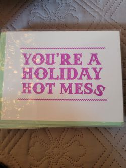 holiday cards, card stock set of 12