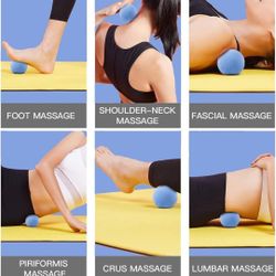 Japanese Craftsmanship - Physical Massage Therapy Ball Set, Great for Yoga, Deep Tissue Massage, Yoga and Trigger Point Treatments. Set of 2 Extra Fir