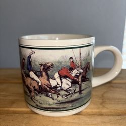 1970s Polo Ralph Lauren Vintage Players Thoroughbred Horse equestrian Mug Korea 