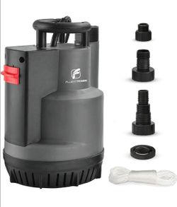 FluentPower 1/2 HP Submersible Sump Pump 2500 GPH, Automatic/Manual Utility Water Pump